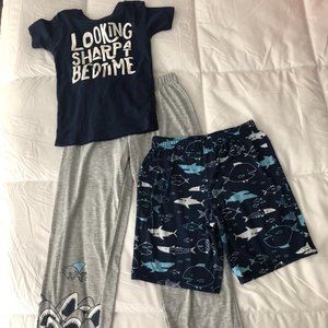 Boys shark PJs, size 7